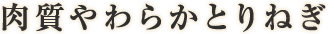 肉質やわらか とりねぎ